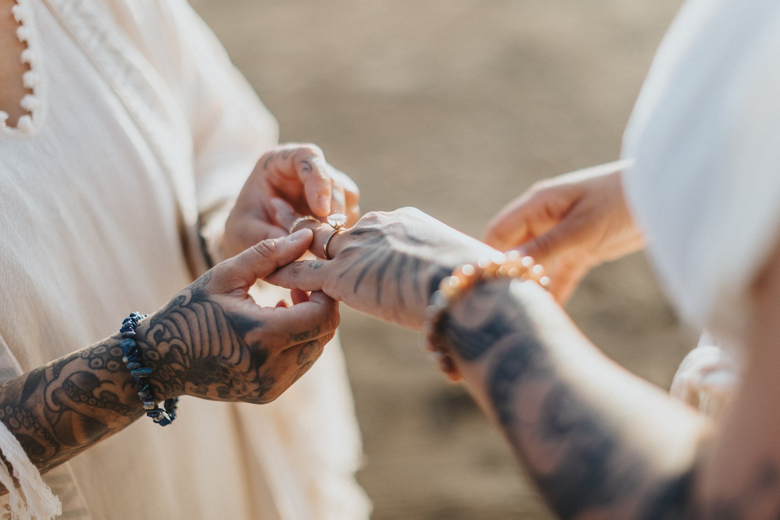 Intimate elopement ceremony